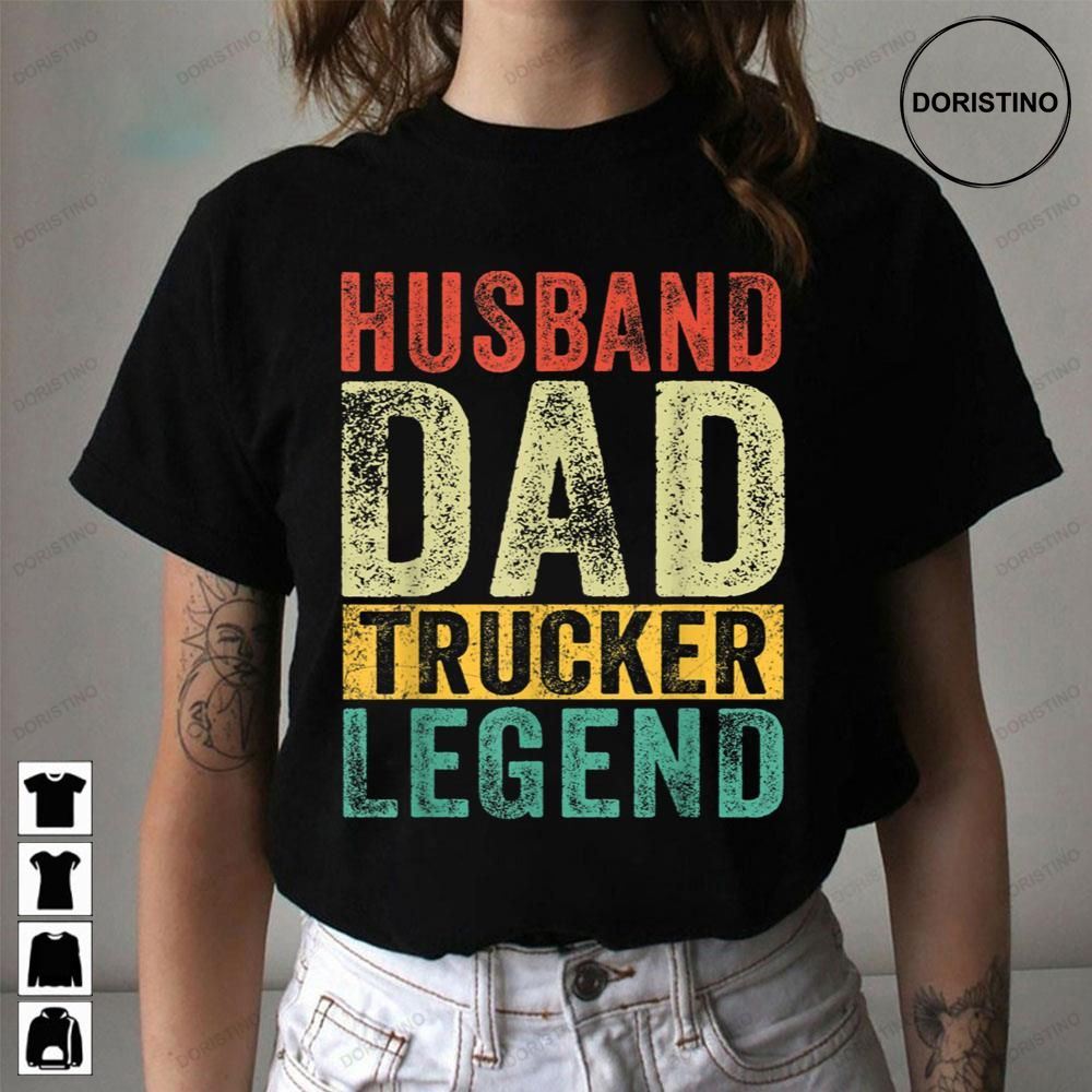 Husband Dad Trucker Legend Vintage Limited Edition T-shirts